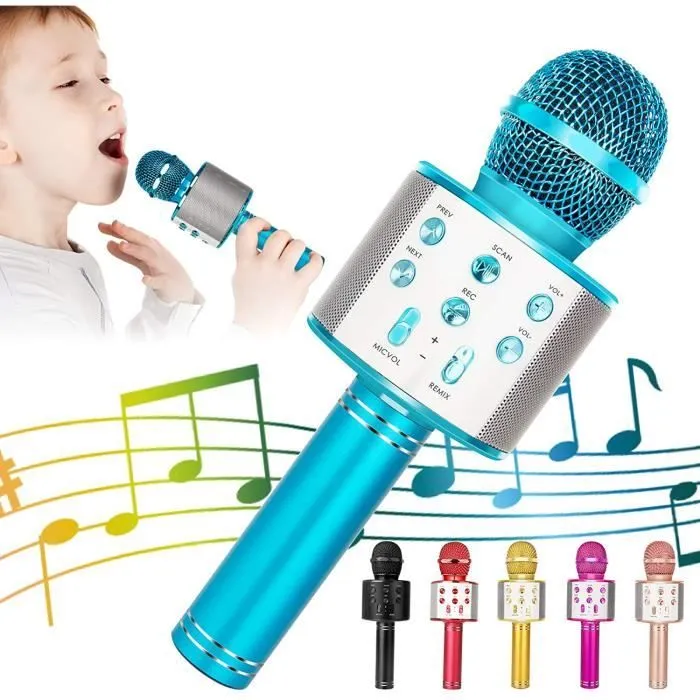 Microphone Sans Fil - Non spécifié - Portable - Bluetooth - Enregistreur - Cadeau Anniversaire-0