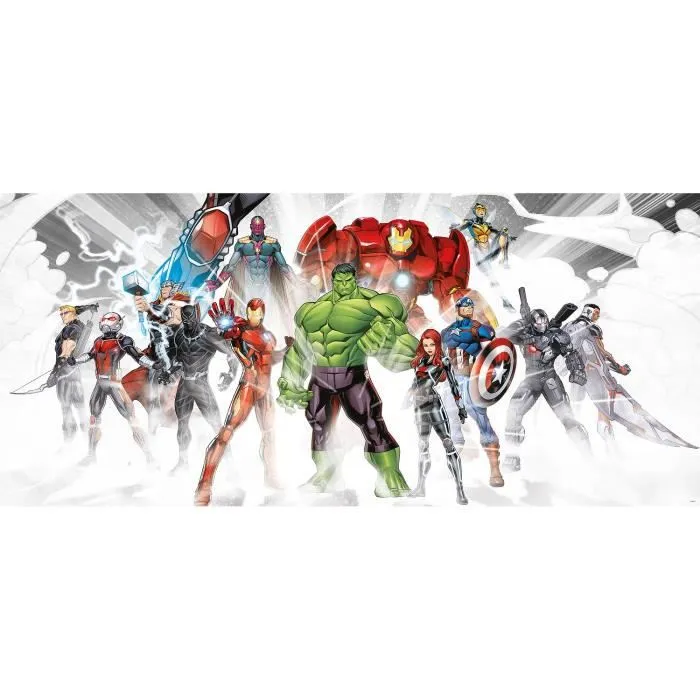 Poster géant - Marvel - Avengers - 202 cm x 90 cm - Résistant à l'eau - Décoration murale-0