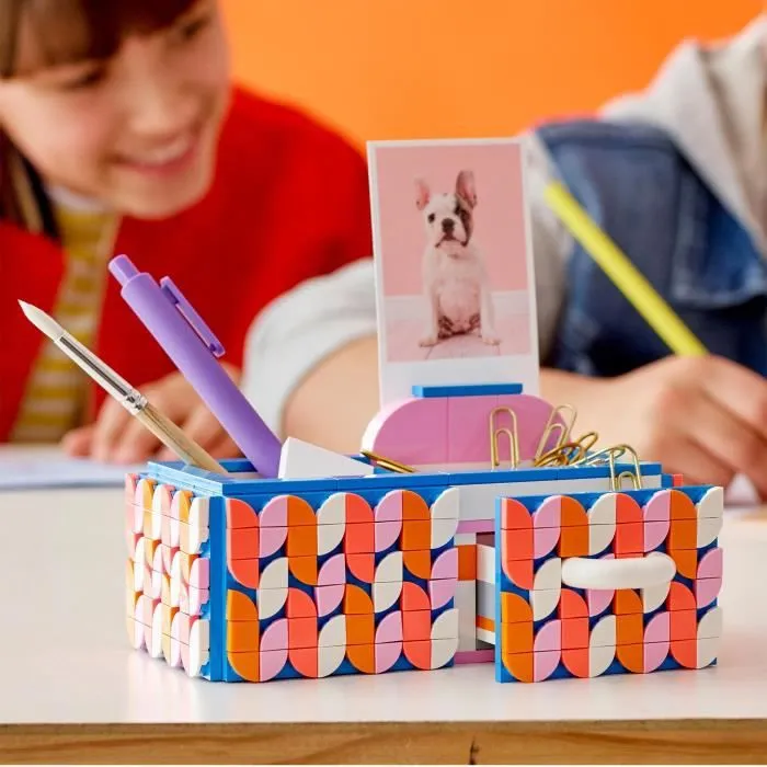 LEGO® DOTS 41907 La Boîte de Rangement, Activité Manuelle, Déco de Bureau, Loisirs Créatifs et Bricolage pour Enfant-1