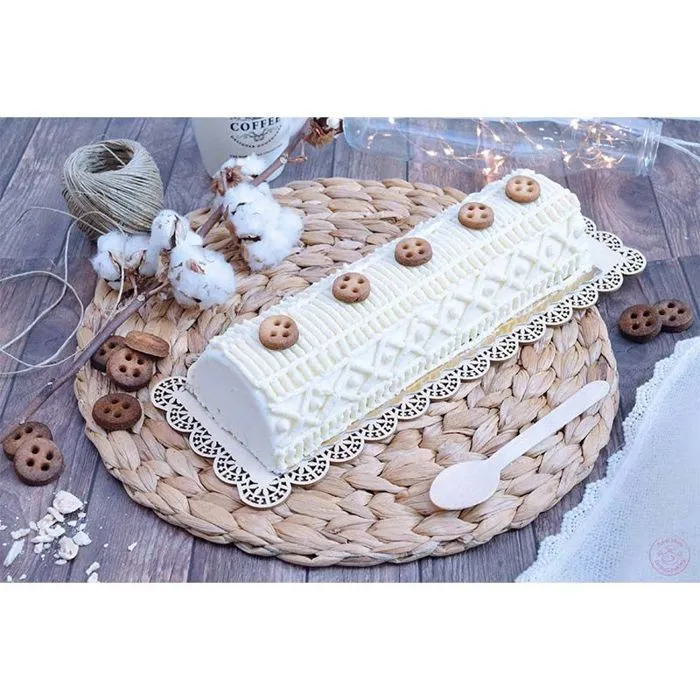 Kit bûche de Noël en tricot-2