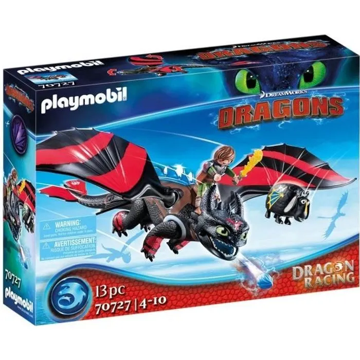 PLAYMOBIL - 70727 - Dragon Racing: Krokmou et Harold-0