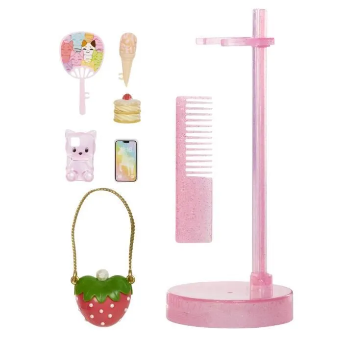 Rainbow High - Sparkle & Shine - Poupée mannequin de 27cm - Rose - Jambes avec liquide pailletés - Dès 4ans-4