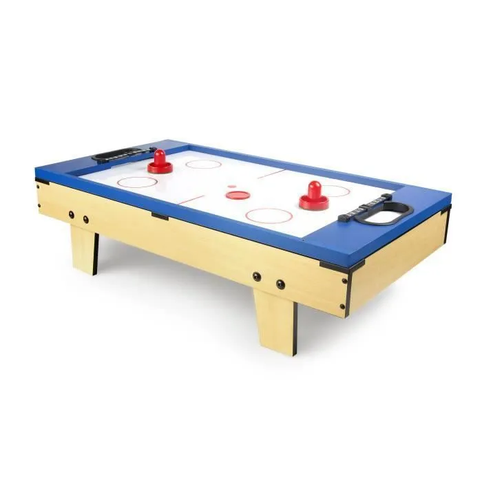 Table de jeu 4 en 1 LEOMARK - Baby-foot, Billard, Tennis de table, Hockey - Jaune - 8 ans et plus-1