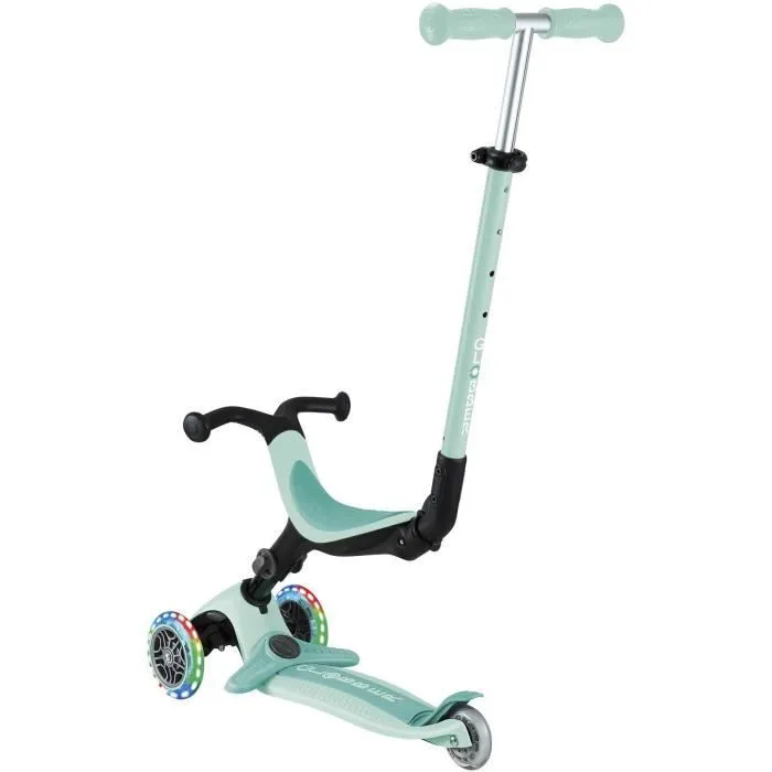 Globber - Trottinette évolutive GO-UP ACTIVE PLUS LIGHTS avec siège - Vert menthe-6