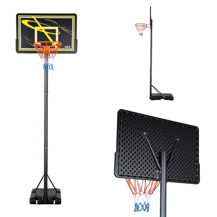 Panier de basketball - NILS - ZDK319E - Mobile - Hauteur réglable - Résistant aux intempéries-1