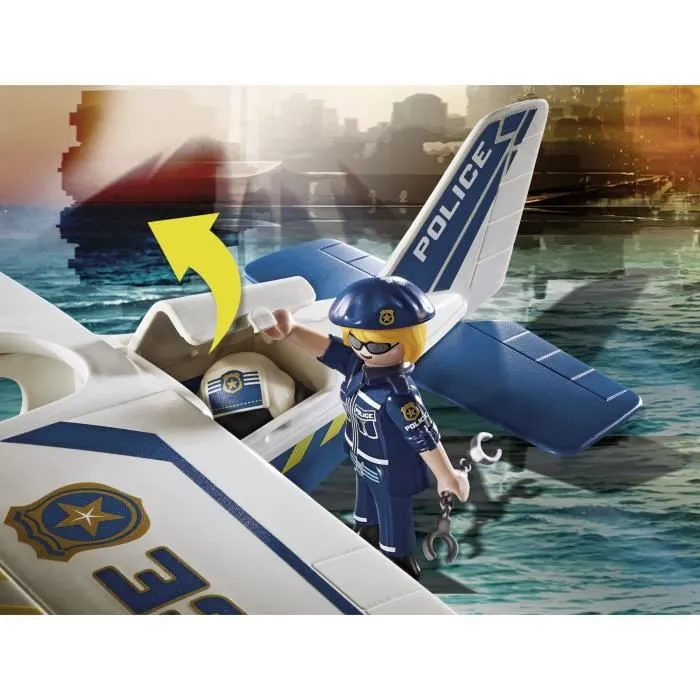 PLAYMOBIL - 70779 - Hydravion de police et bandit - Bleu - Playmobil City Action - 33 pièces-7