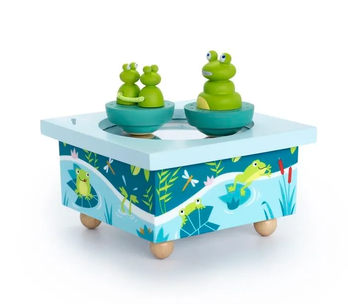 Boîte à musique Grenouille - TROUSSELIER - Vert - Pour Enfant à partir de 3 ans-0
