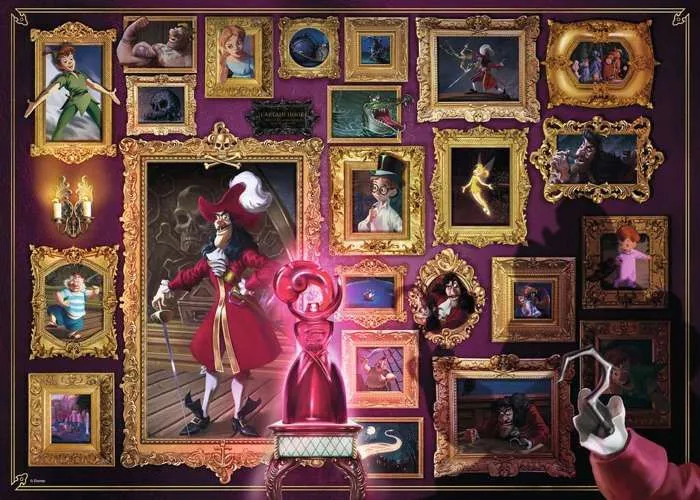 Puzzle 1000 pièces Capitaine Crochet - Collection Disney Villainous - Ravensburger-2