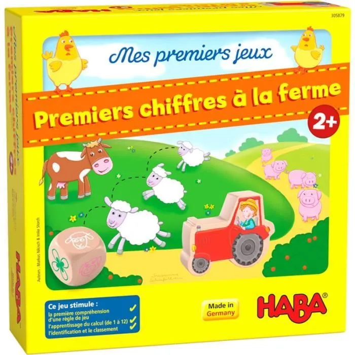Jeux de société - HABA - Mes premiers jeux Haba - Premiers chiffres à la ferme-0