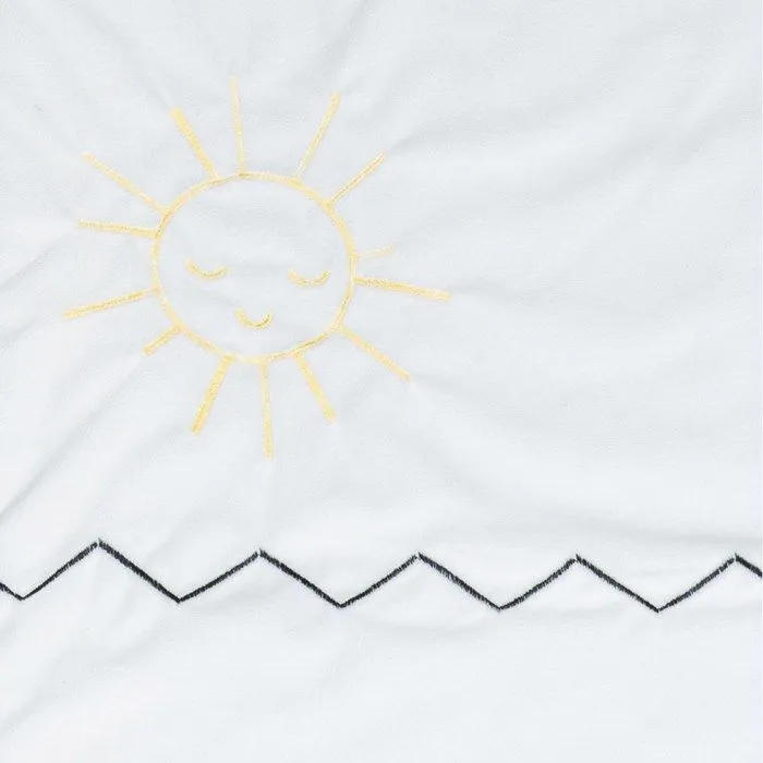 Edredon lit bébé en coton - SAUTHON - Pluche et Pompon - Blanc - Mixte - 120x60 cm-1