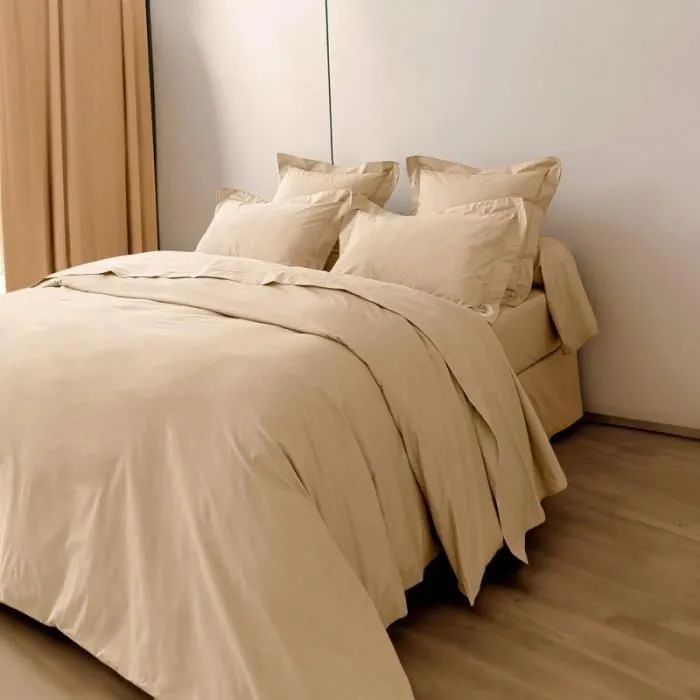 Housse de couette percale de coton peigné "Julian" Coton Pur - Julian Lin - Housse de couette 260 x 240 cm-0