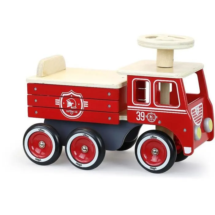 Vilac - Porteur camion de pompier-2