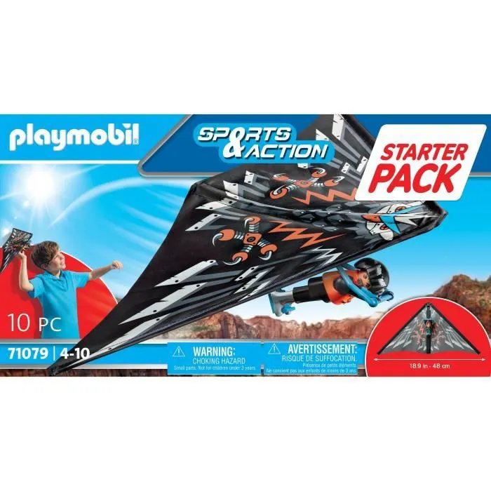 Figurine - PLAYMOBIL - Stuntshow Deltaplane - Multicolore - 5 ans et plus-3