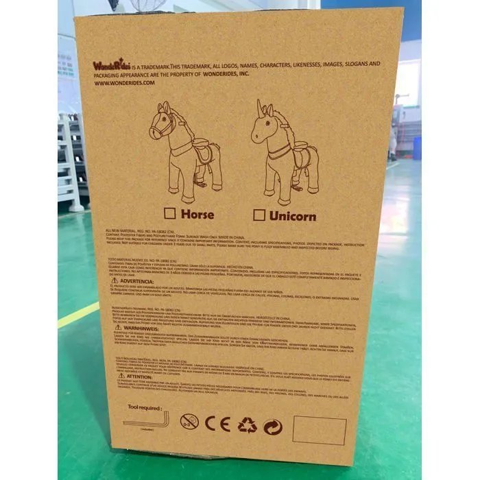 Porteur Cheval pour Enfant 3-5 ans jusqu'à 25 kg - WondeRides-4