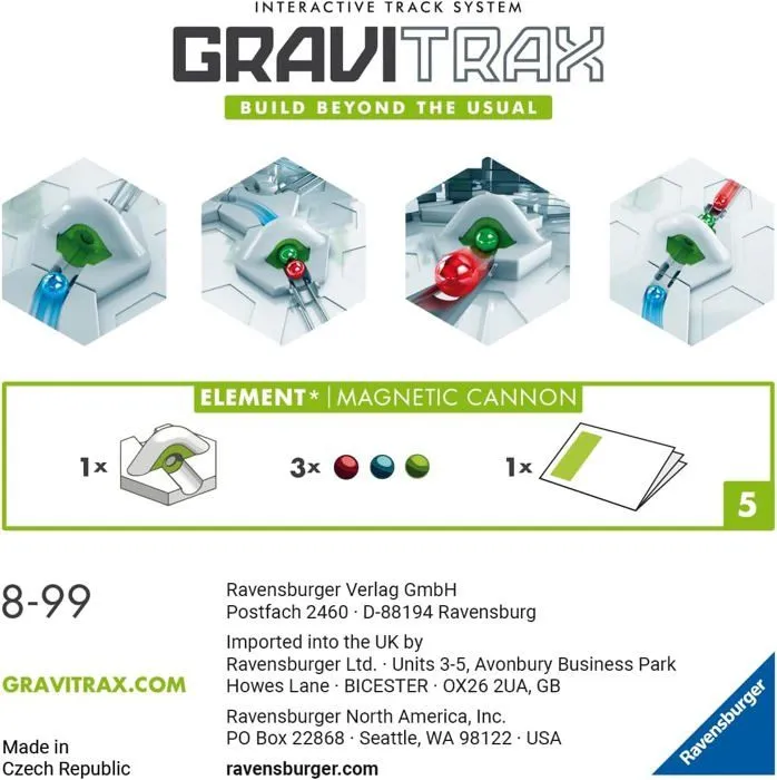Ravensburger GraviTrax Erweiterung-Set Gauß Kanone - 22413-3