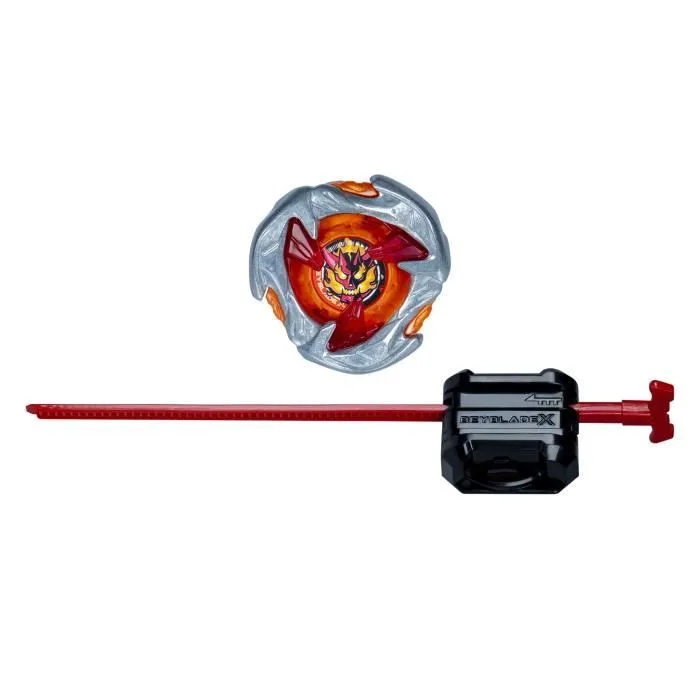 Beyblade X, Starter Pack Hammer Incendio 3-70H UX avec toupie de type équilibre et lanceur, des 8 ans-1
