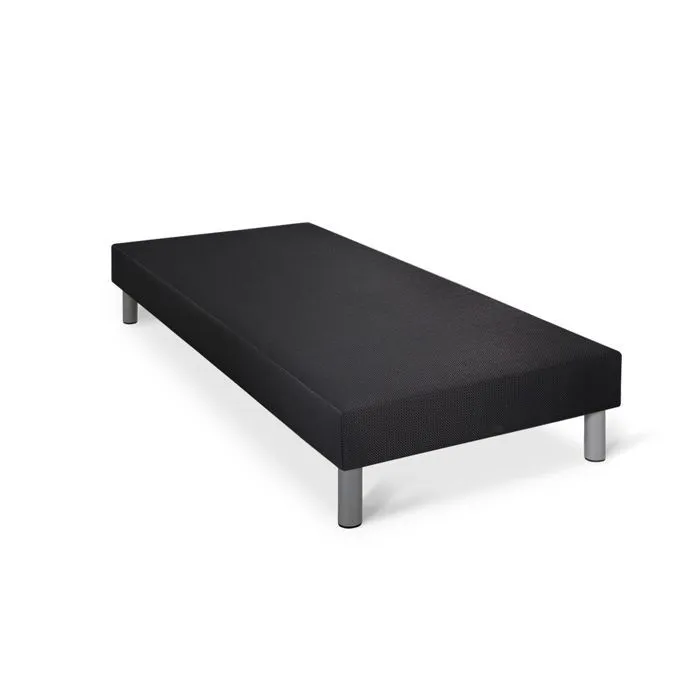 Ensemble sommier + matelas BOOST - Somness - 90x190 cm - Mémoire de forme - Ressorts ensachés - Noir-2