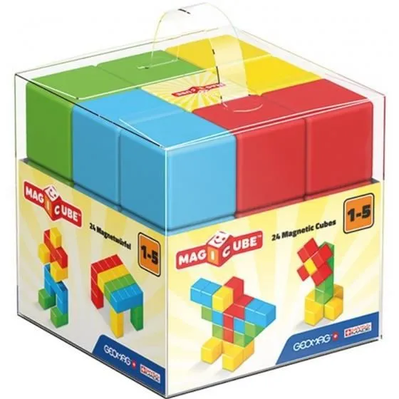 Jouet de construction - GEOMAG - MagiCube - 24 pièces - Multicolore-0