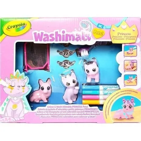 Coloriage - CRAYOLA - Washimals Pastel Princess Pets - Animaux pastels à personnaliser! Dès 3 ans-1