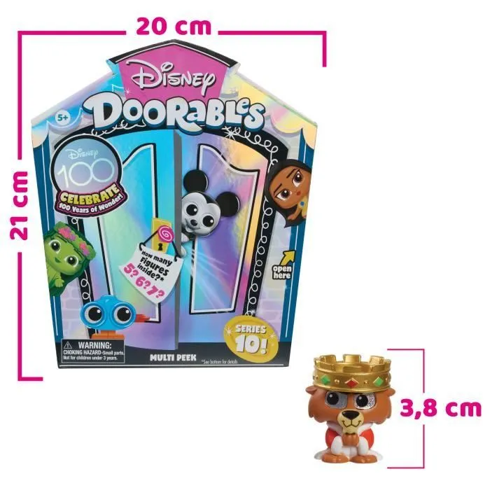 Disney Doorables, Coffret Multi Peek avec 5, 6 ou 7 figurines miniatures surprises, Nouvelle série Disney, à partir de 5 ans-2