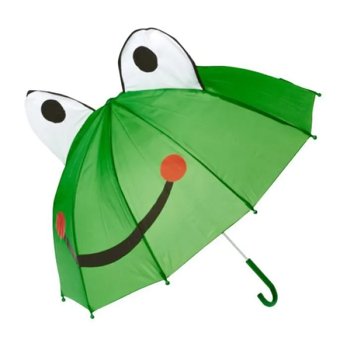 Parapluie - Grenouille - Enfant - Longueur 60 cm - Diamètre 70 cm - Poignée en plastique-0
