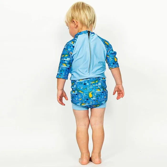 Splash about - HNSSCSL - Combinaison Solaire avec Happy Nappy Couche de Bain Incorporee Combinaison-3