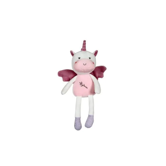 Peluche - Bamboo - Pantin Licorne - 24 cm - Rose - Mixte-0