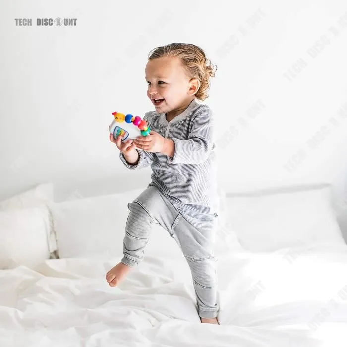 TD® jouet musical bebe 3 mois pour lit boite mp3 a musique mobile fille garcon classique piano chenille jeu enfants mozart educatif-1