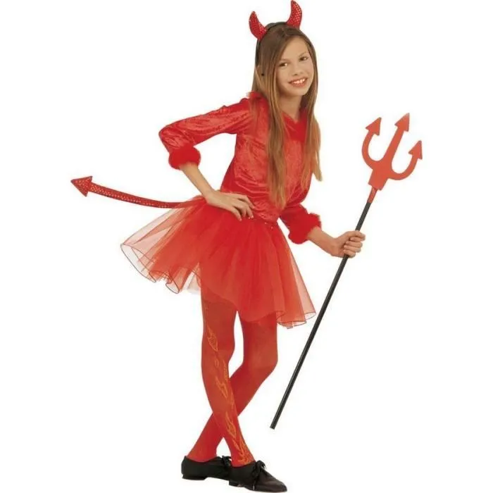 Déguisement petite diablesse rouge tutu fille H...-0
