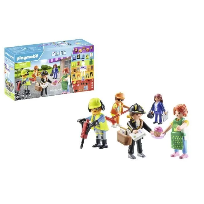 PLAYMOBIL - My Figures : Métiers - City Life - 5 ans - 58 pièces-2