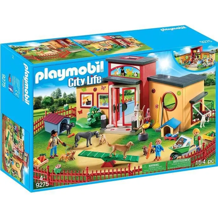 PLAYMOBIL 9275 - City Life - Pension des Animaux - 154 pièces - Mixte - A partir de 4 ans-0