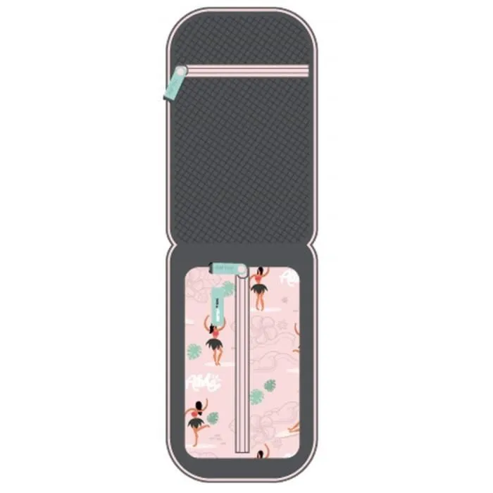 Trousse - Milan - Aloha - Rose pastel - 20 x 10 x 8 cm - Kit de 4 étuis-3