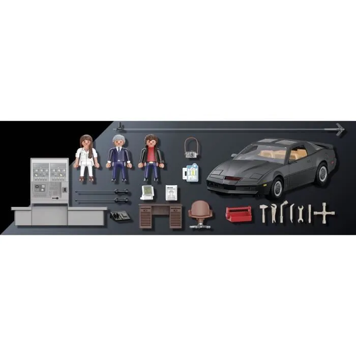 PLAYMOBIL 70924 K2000, The Knight Rider K.I.T.T, Classic Cars, Voiture de collection, Adulte-7