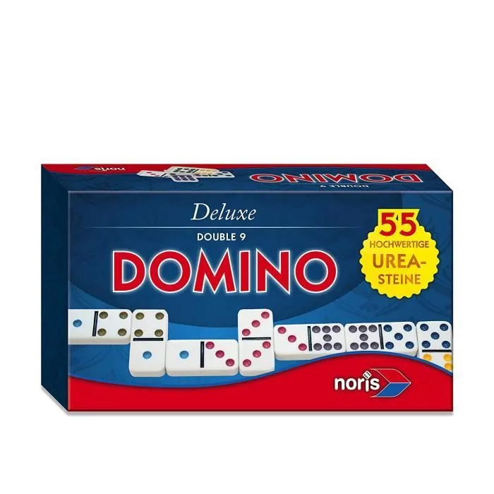Jeu de société - DELUXE - Double 9 Domino - Pour 2 joueurs ou plus - A partir de 5 ans-0