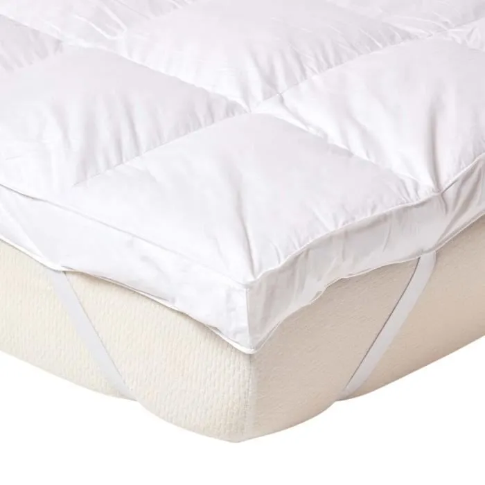 Surmatelas Plumes d'oie Très épais 90 x 190 cm-0