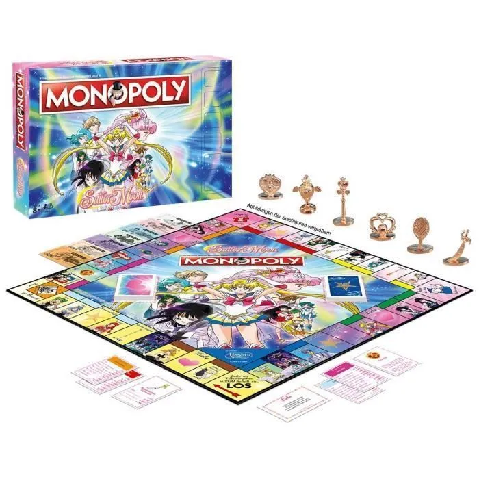 Monopoly - SAILOR MOON - Monopoly Sailor Moon 4853 - Jeu de plateau - Mixte - 90 min-1