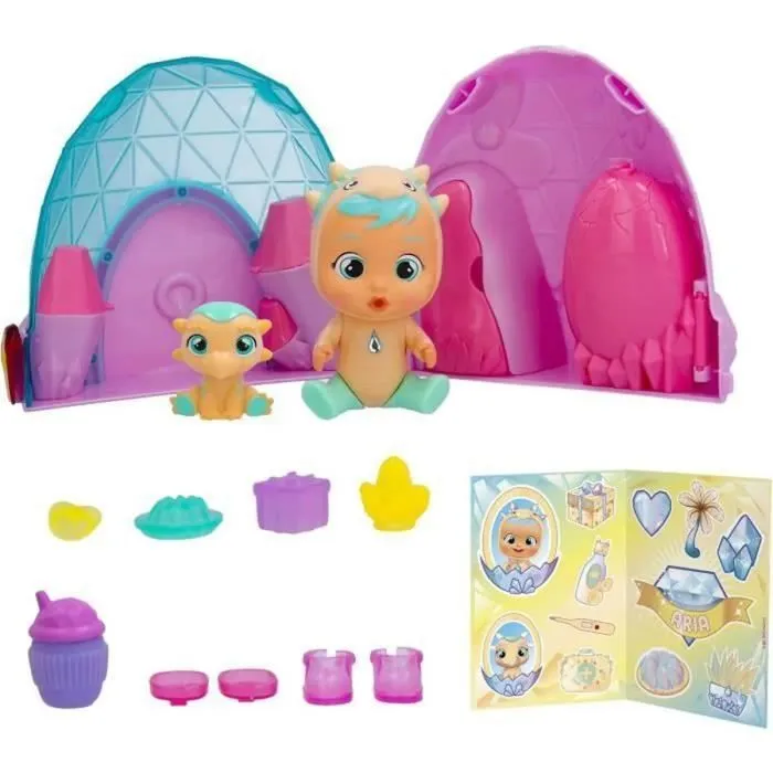 Dino Icy World Cry Babies Magic Tears -Mini poupée à collectionner. A partir de 3 ans-1