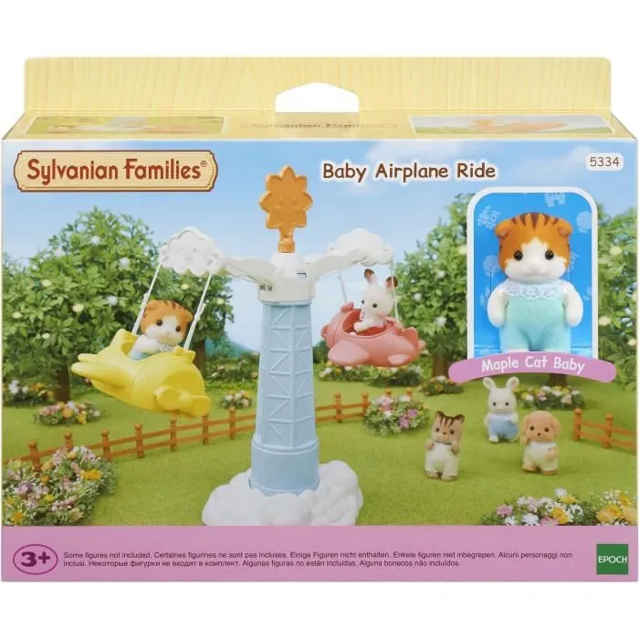 SYLVANIAN FAMILIES - 5334 - Le manège volant des bébés - La crèche, l'école-4
