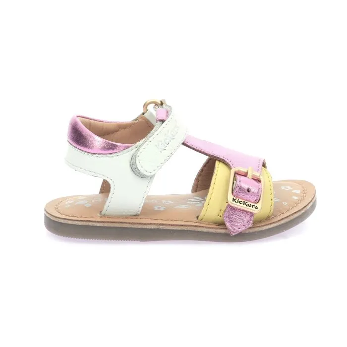 Sandales - KICKERS - Diazz - Cuir - Blanc - Scratch-0