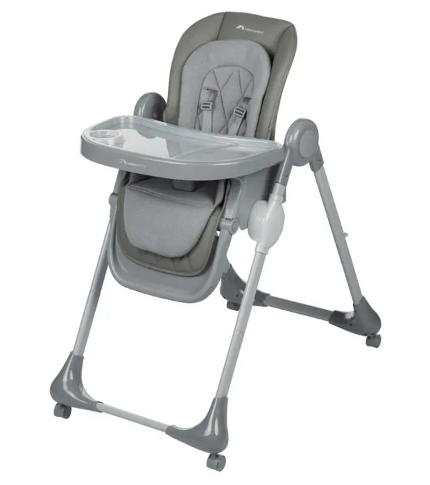 BEBECONFORT OLEA Chaise haute bébé, évolutive, multi-positions; de la naissance à 3 ans (15 kg), Mineral Gray-0