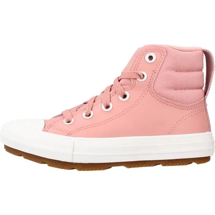 Chaussure Converse Modèle Chuck Taylor All Star  Berkshire Boot Hi - Coleur Rose-1