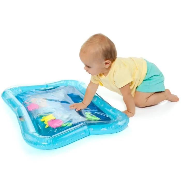 Tapis d'Eau Molto - Jouet sensoriel pour bébés - Bleu - Matériaux de haute qualité - 0 mois et plus-1