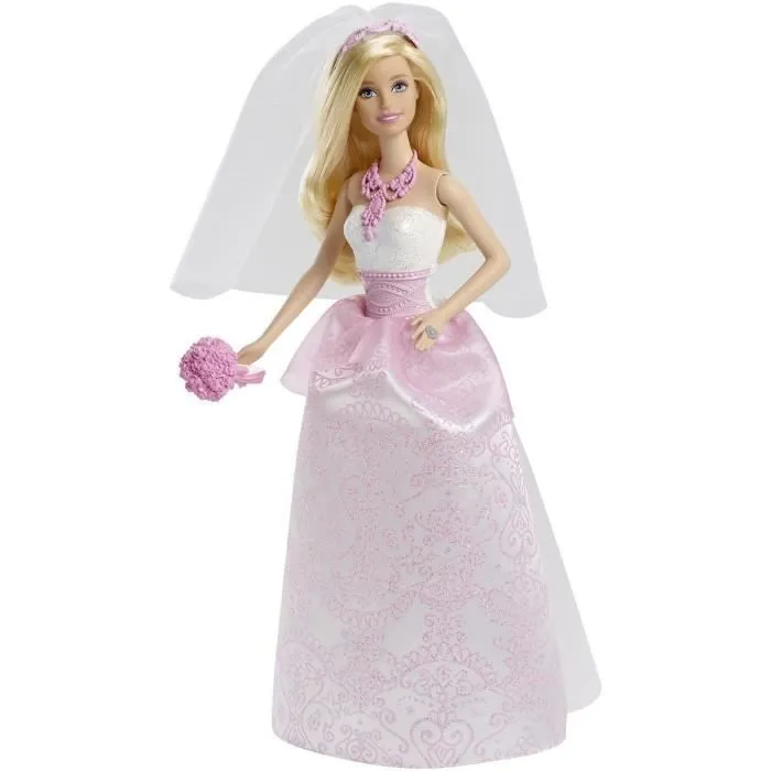 Mattel - Barbie - Poupée mariée conte de fée-0