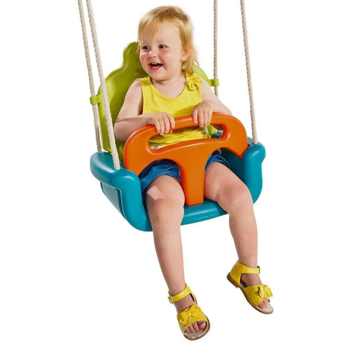 Siège de balançoire KBT - Modèle de croissance - Vert/Orange - Pour enfant de 18 à 36 mois-2