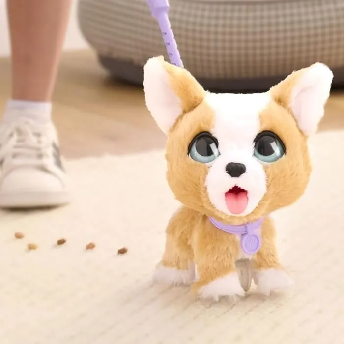 Jouet interactif - FURREAL FRIENDS - Mon Copain qui Fait Popo 23 cm - Animal interactif avec laisse, friandises et pelle-3