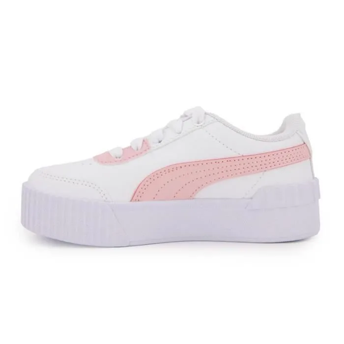 Baskets - PUMA - Carina Lift Ps - Bi color rose poudré - Enfant - Lacets-1
