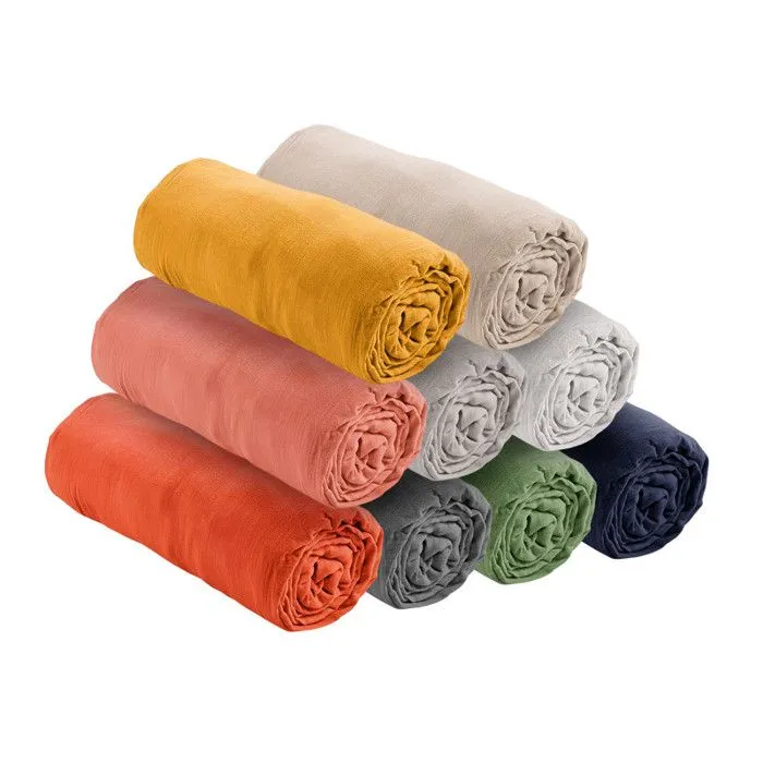 Drap housse "Noah" toutes dimensions "Gaze de Coton" - Noah Curry - 140 x 190 cm bonnet de 30 cm-3