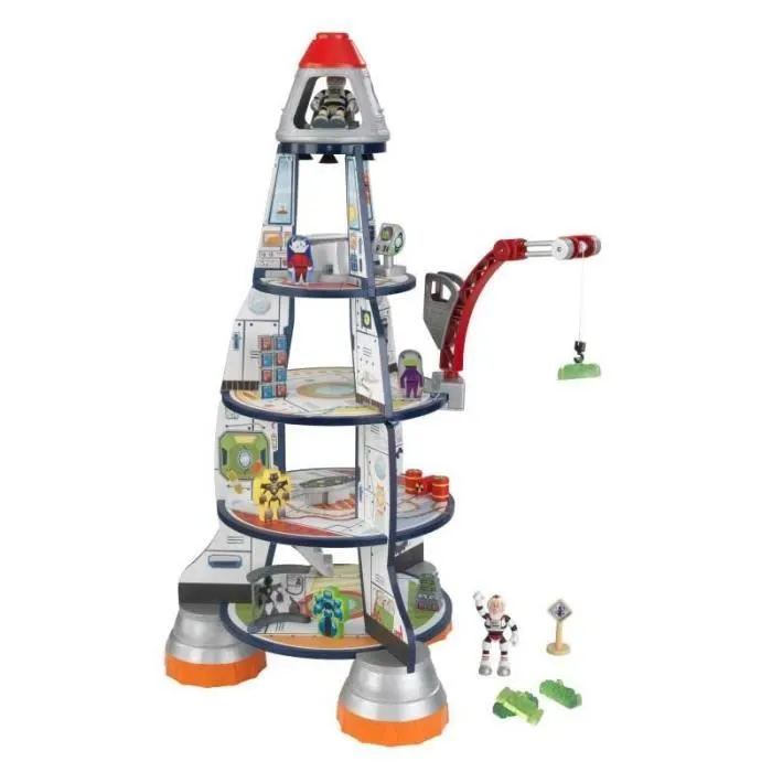 KIDKRAFT Fusée Jouet en bois - Vaisseau Spatial-0