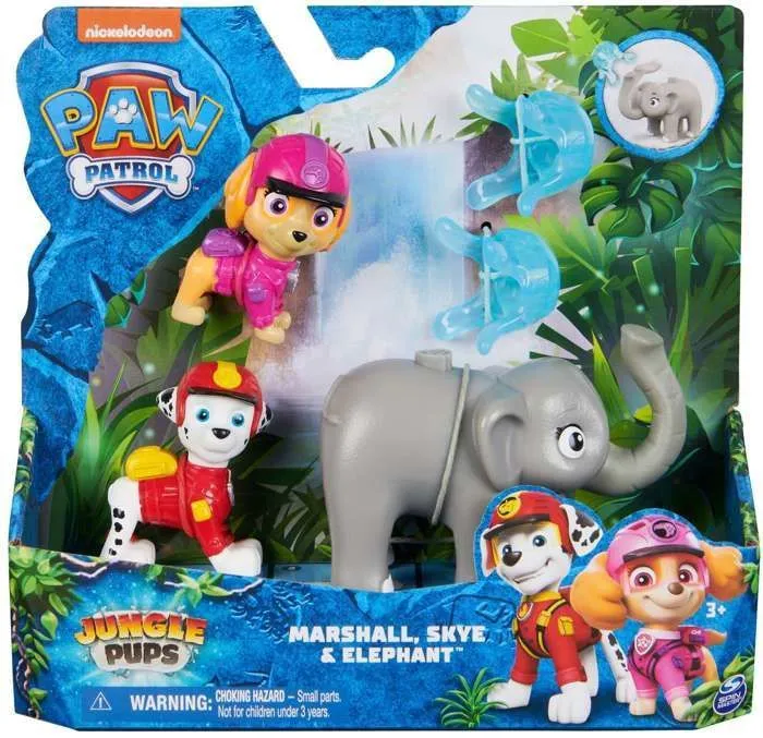 Pat'Patrouille Jungle Pups set Skye Marshall figurines+ accessoires-5