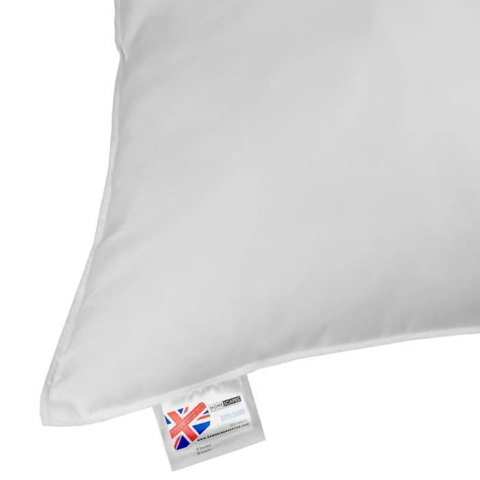 Oreiller carré - HOMESCAPES - 80 x 80 cm - Oreiller naturel - Plumes et duvet d'oie-3